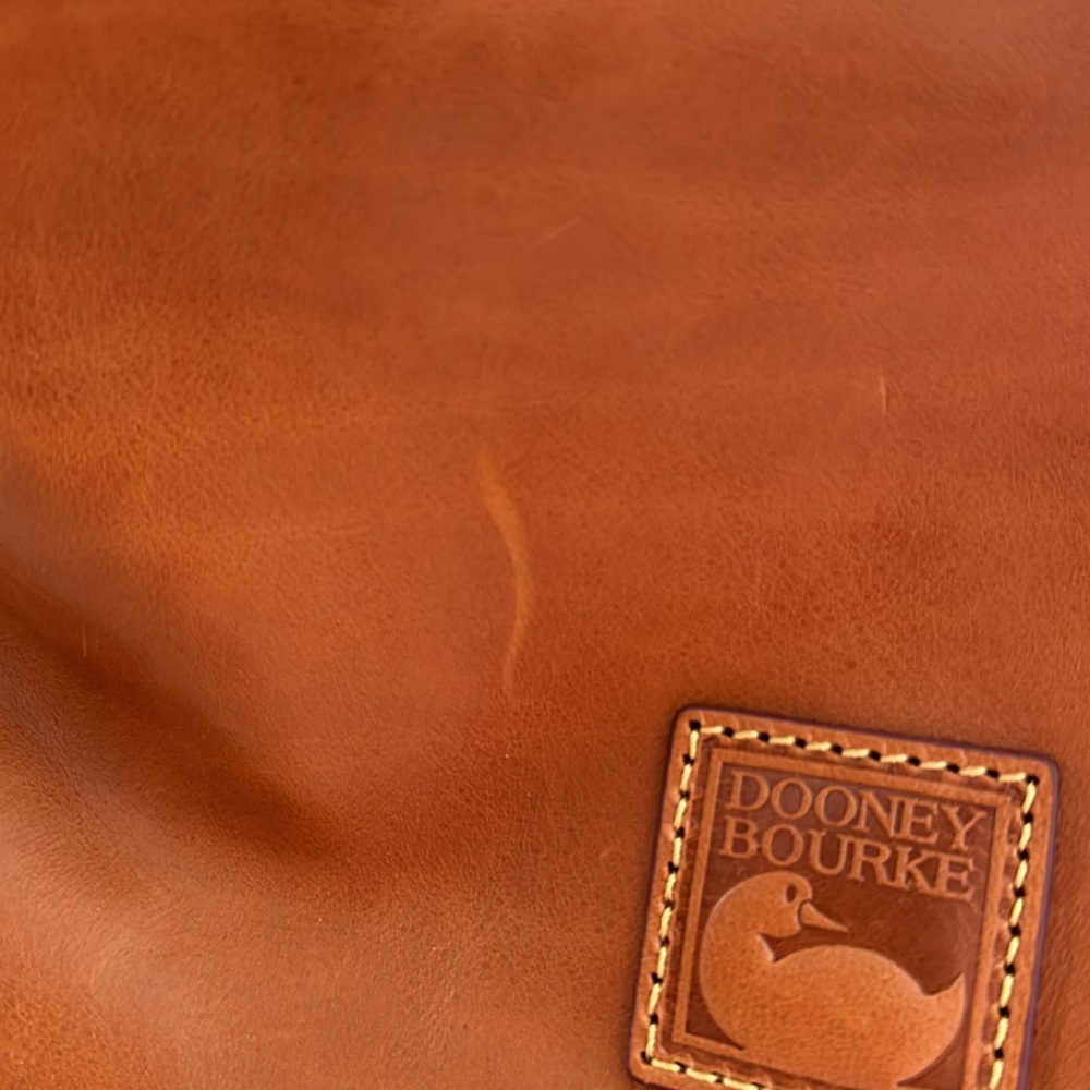 Dooney & Bourke Florentine Leather Large Zip Barlow Satchel - Picture 6 of 6